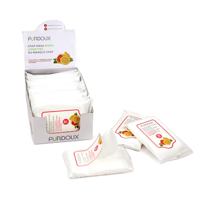 Lingettes nettoyantes de voyage Purdoux (boîte de 12)