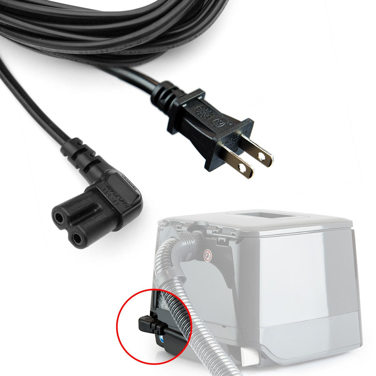 Power cable for SleepStyle CPAP